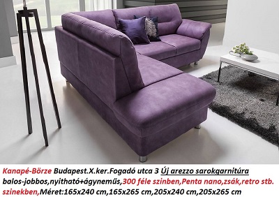Bőr-börze arezzo sarokgarnitúra
