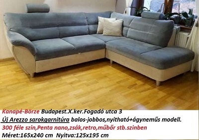 Bőr-börze arezzo sarokgarnitúra