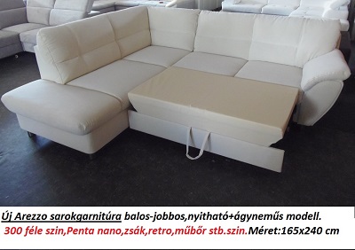 Bőr-börze arezzo sarokgarnitúra