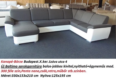Bőr-börze baltimo sarokgarnitúra