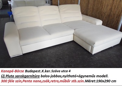 Bőr-börze pluto sarokgarnitúra