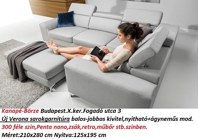 Bőr-börze verona sarokgarnitúra