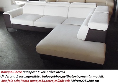 Bőr-börze verona sarokgarnitúra