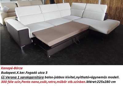Bőr-börze verona sarokgarnitúra