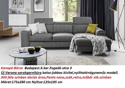 Bőr-börze verona sarokgarnitúra