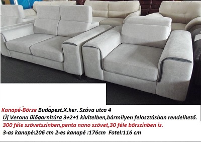 Bőr-börze verona sarokgarnitúra