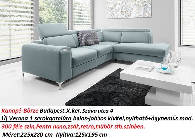 Bőr-börze verona sarokgarnitúra