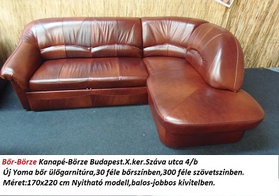Bőr-börze yoma bőr ülőgarnitúra